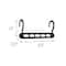 Honey Can Do Cascading 9" Collapsible Black Plastic Hangers, 20ct.